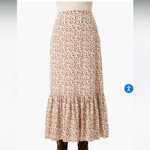 Tuckernuck Brown/White Skirt *New with tags!